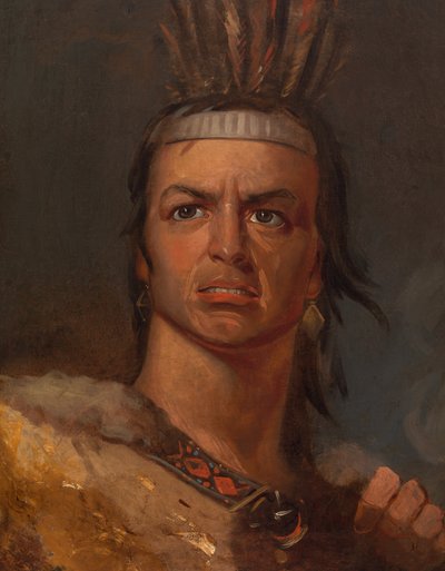 Edwin Forrest en el papel de Metamora, c. 1832 de Frederick Styles Agate