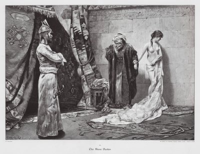 El tratante de esclavos (grabado) de Frederick Vezin
