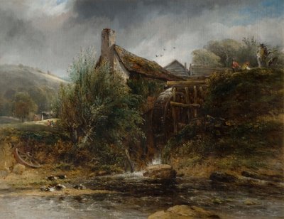 Un molino de agua cerca de Totnes, Devon de Frederick W Watts
