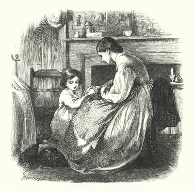 Un niño en oración de Frederick Walker