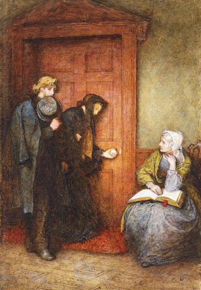 En la puerta del enfermo de Frederick Walker