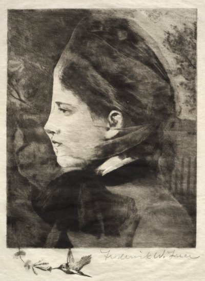 Cabeza de una mujer de Frederick Warren Freer
