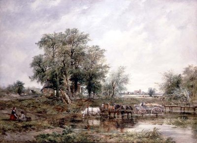 Un paisaje de Suffolk de Frederick Waters Watts