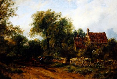 Paisaje con figuras, c.1840 de Frederick Waters Watts