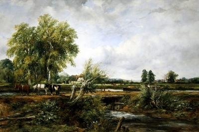 Compuerta cerca de un pueblo de Frederick Waters Watts