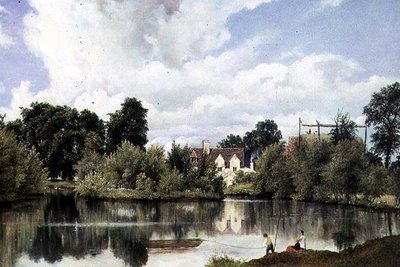 Paisaje fluvial, Suffolk de Frederick Waters Watts