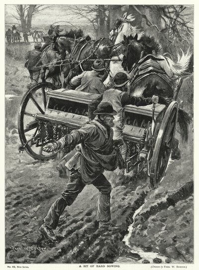Un Poco de Siembra Difícil de Frederick William (after) Burton