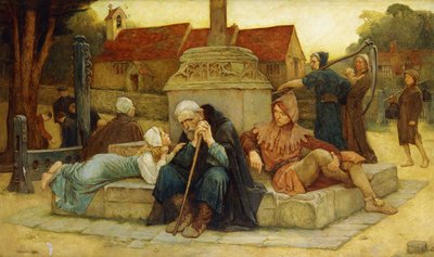 El toque de queda marca el final del día, 1912 de Frederick William Davis
