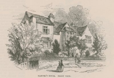 Casa de Andrew Marvel, Highgate, Londres de Frederick William Fairholt