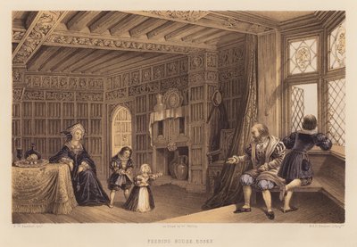 Feering House, Essex (aguatinta) de Frederick William Fairholt