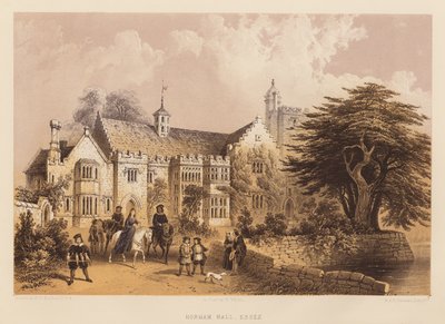 Horham Hall, Essex (aguatinta) de Frederick William Fairholt
