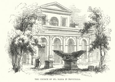 La Iglesia de Santa María en Navicella (grabado) de Frederick William Fairholt