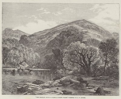 La hora tranquila, una escena en el norte de Gales de Frederick William Hulme
