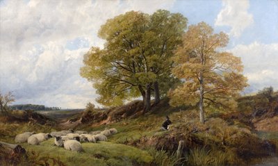 Escena del bosque de Frederick William Hulme