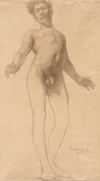 Desnudo Masculino de Pie, 1885 de Frederick William MacMonnies