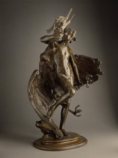 Joven fauno y garza de Frederick William MacMonnies