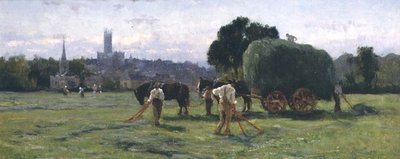 Rastrillando el heno de Frederick William Newton Whitehead