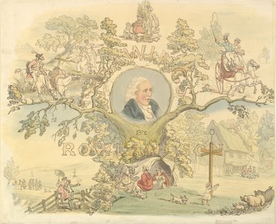 Diseño para una Portada al Estilo de Rowlandson, 1858-1914 de Frederick William Pailthorpe