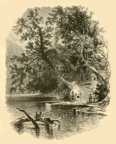Rama norte del Susquehanna, en Hunlocks de Frederick William Quartley