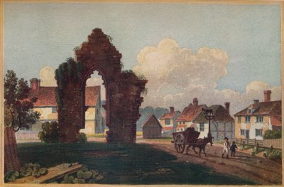 Restos de una antigua capilla, Milkhouse Street, cerca de Cranbrook, Kent, 1813 de Frederick Wilton Litchfield Stockdale
