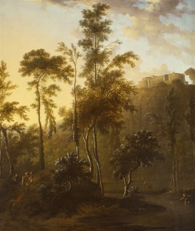Paisaje Italianizante con Pescadores de Frederick de Moucheron