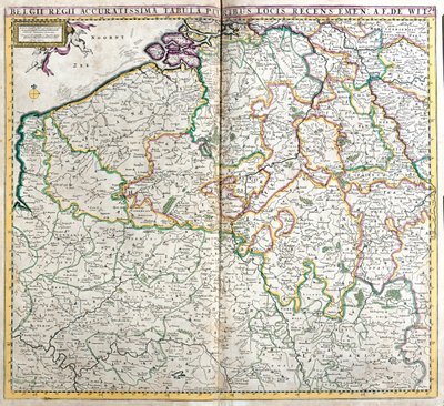 Bélgica, Luxemburgo, N de Frederick de Wit