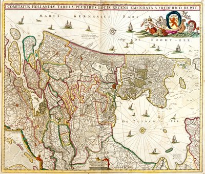 Gelderland, Utrecht, Holanda Septentrional, Holanda Meridional, Países Bajos de Frederick de Wit