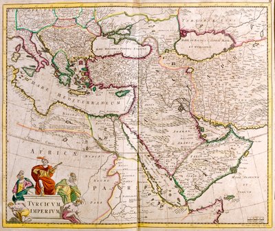 Italia, Península Balcánica, Turquía, Líbano, Siria, Israel, Jordania, Irak, Península Arábiga, Irán de Frederick de Wit
