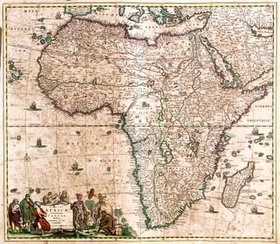 Mapa de África de Frederick de Wit