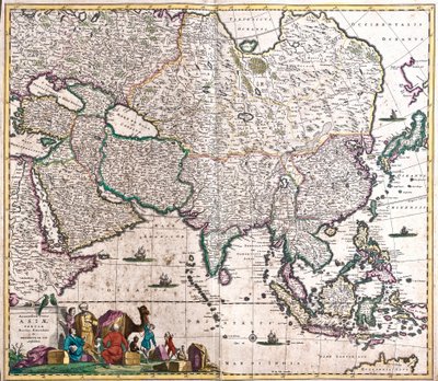 Mapa de Asia de Frederick de Wit