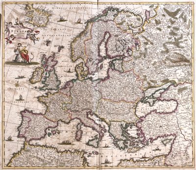 Mapa de Europa de Frederick de Wit
