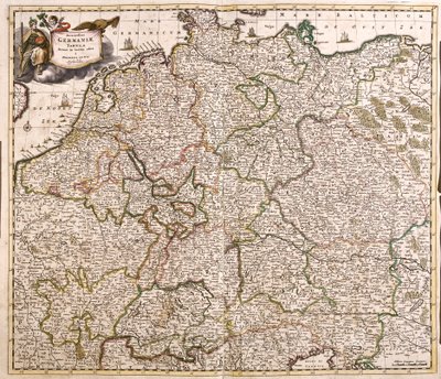 Mapa de Alemania de Frederick de Wit