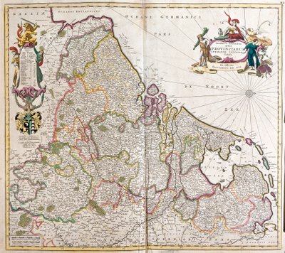 Mapa de Baja Alemania (Alemania) de Frederick de Wit