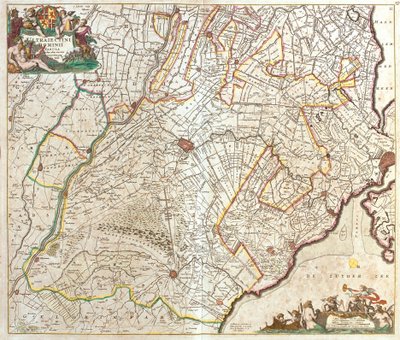 Mapa de Utrecht (Países Bajos) de Frederick de Wit
