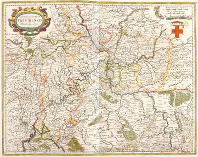 Mapa del Arzobispado de Tréveris, Alemania de Frederick de Wit