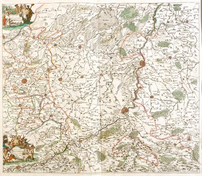 Mapa de la Diócesis de Lieja (Bélgica) de Frederick de Wit