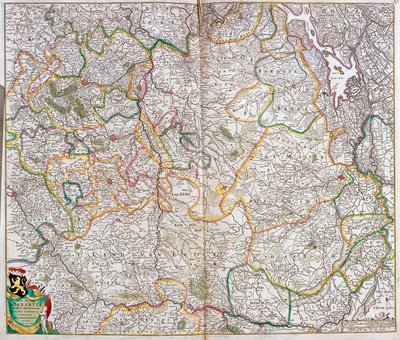 Mapa del Ducado de Brabante (Bélgica, Países Bajos) de Frederick de Wit