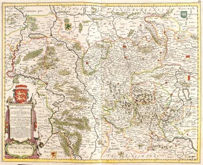Mapa del Ducado de Brunswick (Alemania) de Frederick de Wit