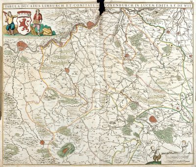 Mapa del Ducado de Limburgo de Frederick de Wit