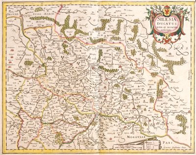 Mapa del Ducado de Silesia (Alemania y República Checa) de Frederick de Wit