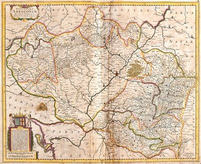 Mapa del Reino de Aragón de Frederick de Wit