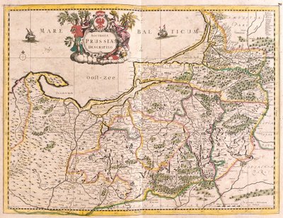 Mapa del Reino de Prusia (Alemania) de Frederick de Wit