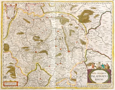 Mapa del Palatinado Renano (Alemania) de Frederick de Wit