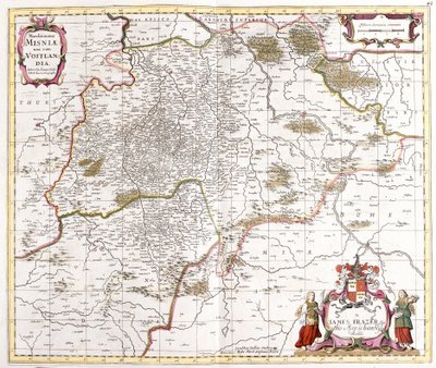 Mapa de la marca de Misnia de Frederick de Wit