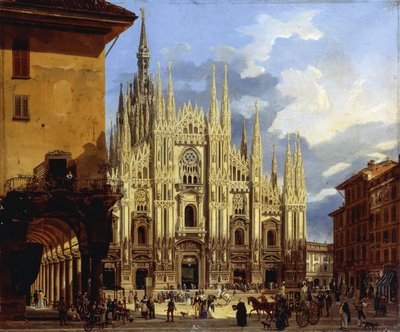 Milán, Piazza del Duomo (Plaza de la Catedral) de Frederico Moja