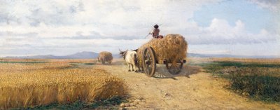 Campo de trigo, circa 1868, por Federico Rossano (1835-1912) de Frederico Rossano