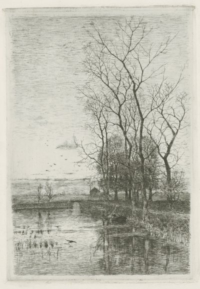 el pequeño puente de Fredericus Jacobus van Rossum du Chattel (signed by artist)