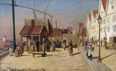 El muelle alemán, Bergen de Frederik Collett