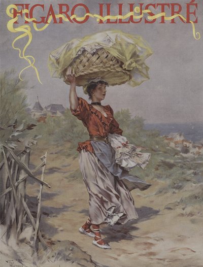 A Biarritz. Portada de Le Figaro Illustré, marzo 1895 de Frederik Hendrik Kaemmerer