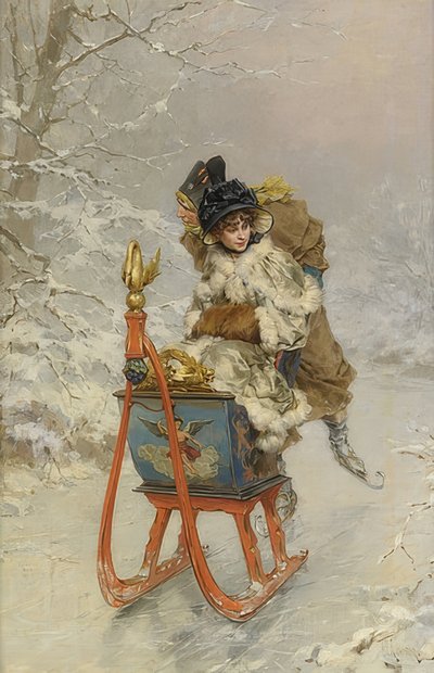 El paseo en trineo de Frederik Hendrik Kaemmerer